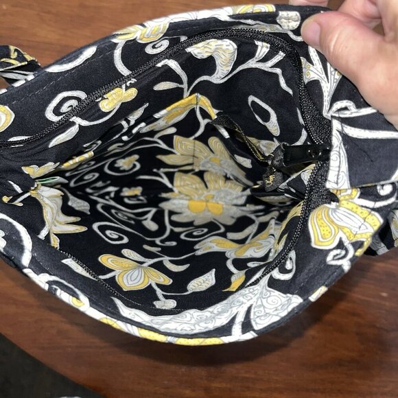 Vera Bradley 3 Piece Set Hipster Crossbody Purse glasses & ID case Yellow Bird - Picture 2 of 10